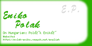 eniko polak business card